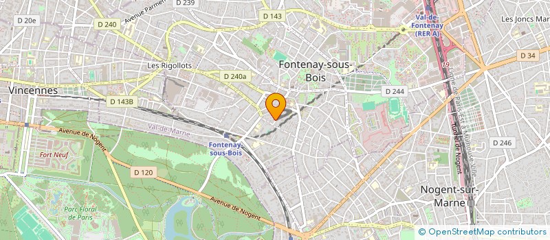 localisation de l'entreprise MADAME LINGBO ZHENG à FONTENAY-SOUS-BOIS