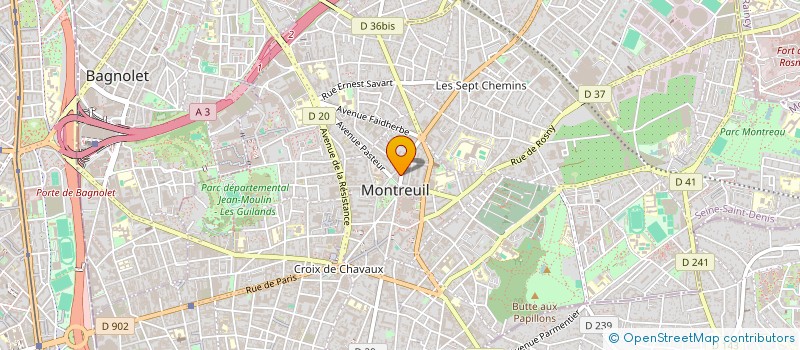 localisation de l'entreprise MADAME LINGHUI WANG à MONTREUIL