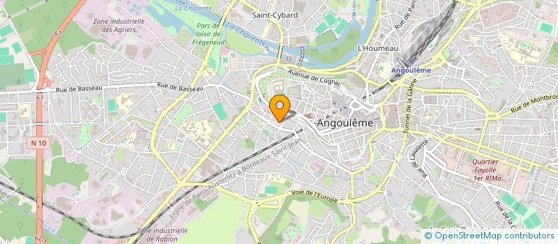 localisation de l'entreprise MADAME LINGXI ZHANG à ANGOULEME