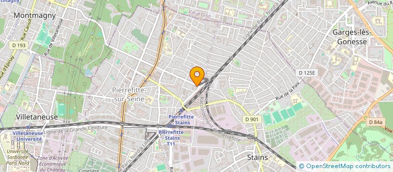 localisation de l'entreprise MADAME LINH DANG  SAINT-OUEN-SUR-SEINE