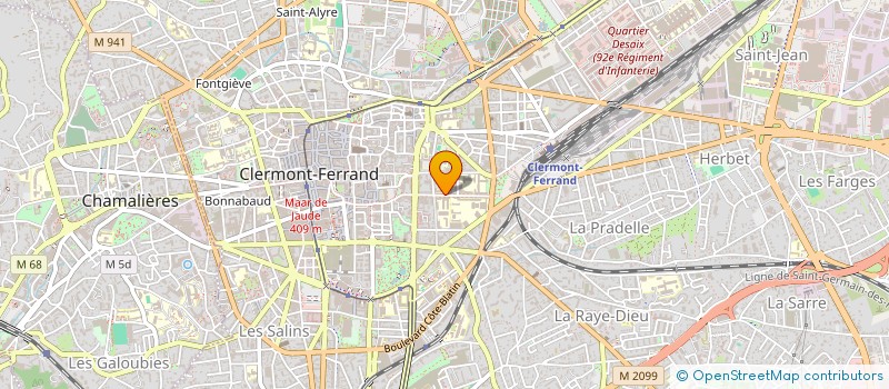 localisation de l'entreprise MADAME LINLIN CHEN  CLERMONT-FERRAND