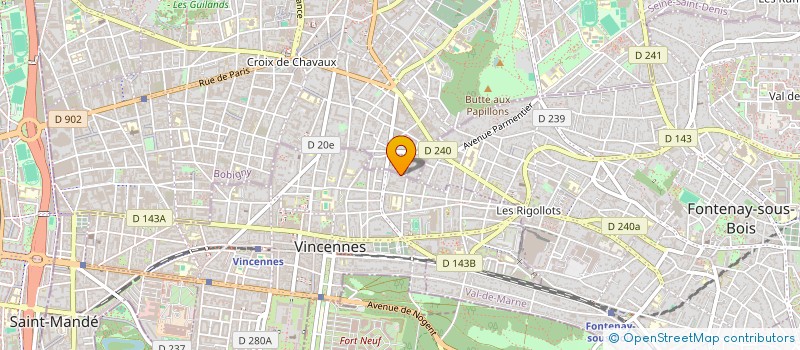 localisation de l'entreprise MADAME LINNA LAI à VINCENNES