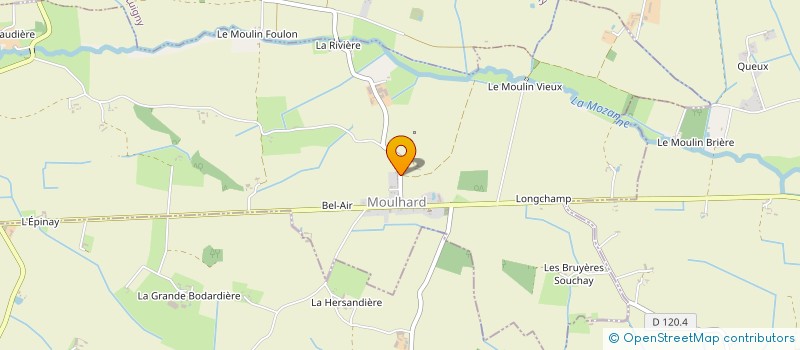 localisation de l'entreprise MADAME LINSAY GERAN à MOULHARD