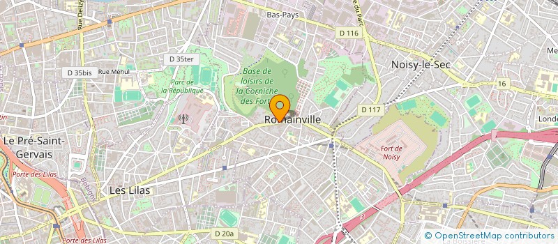localisation de l'entreprise MADAME LINSAY LEVY  ROMAINVILLE