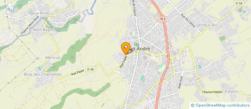 localisation de l'entreprise MADAME LINSEY GRONDIN à SAINT-ANDRE
