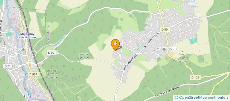 localisation de l'entreprise MADAME LIONELLE KERMARREC  HOUPPEVILLE