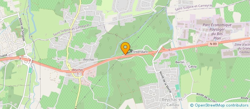 localisation de l'entreprise MADAME LIOUBOV GOFMAN  BEYCHAC-ET-CAILLAU