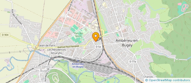 localisation de l'entreprise MADAME LIRIDONA KUTLLOVCI à AMBERIEU-EN-BUGEY