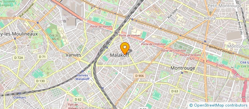 localisation de l'entreprise MADAME LISA AIT SI SELMI  MALAKOFF