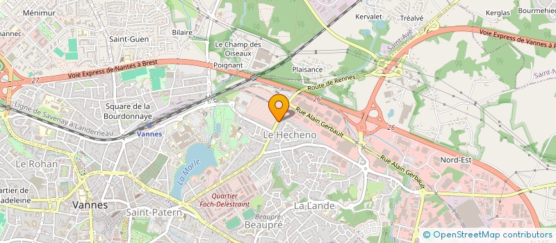 localisation de l'entreprise MADAME LISA AKRET à VANNES