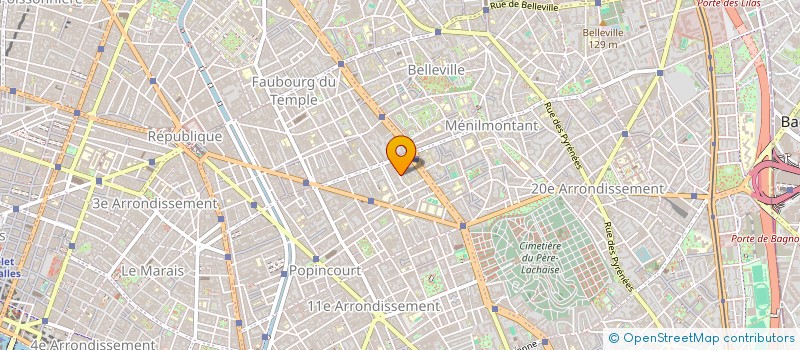 localisation de l'entreprise MADAME LISA ALLEGRA  PARIS 11