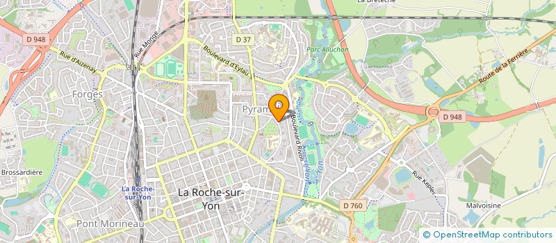 localisation de l'entreprise MADAME LISA AUBIN à LA ROCHE-SUR-YON