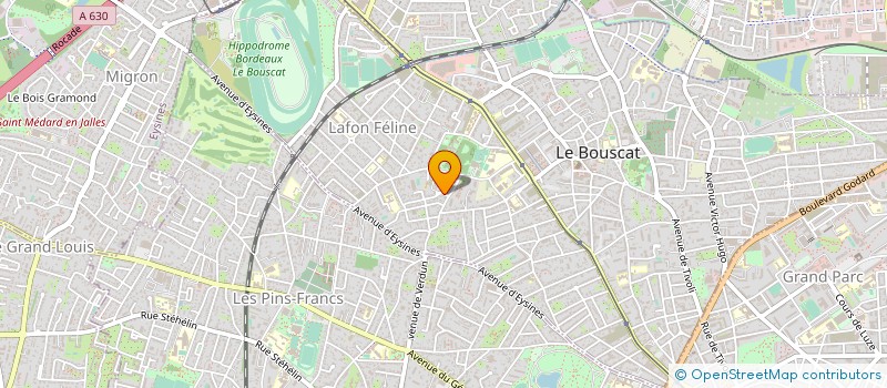 localisation de l'entreprise MADAME LISA AUBRY à LE BOUSCAT