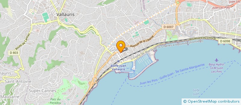 localisation de l'entreprise MADAME LISA BACONNET à VALLAURIS