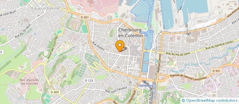localisation de l'entreprise MADAME LISA BELAUD à CHERBOURG-EN-COTENTIN