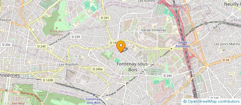 localisation de l'entreprise MADAME LISA BELLET à FONTENAY-SOUS-BOIS