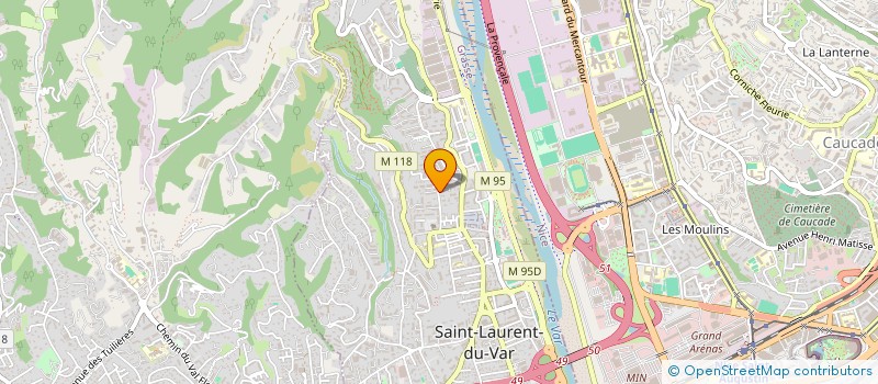 localisation de l'entreprise MADAME LISA BELLET  SAINT-LAURENT-DU-VAR