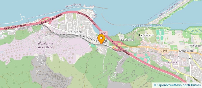 localisation de l'entreprise MADAME LISA BENREZKALLAH  CHATEAUNEUF-LES-MARTIGUES