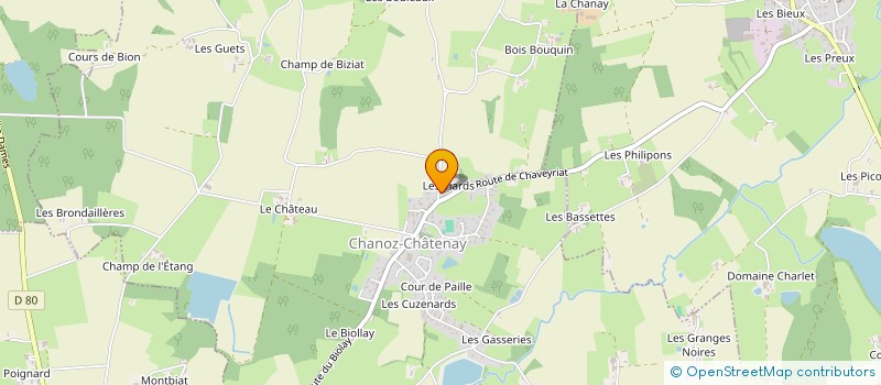 localisation de l'entreprise MADAME LISA BERTHILLIER  CHANOZ-CHATENAY