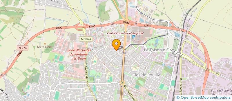 localisation de l'entreprise MADAME LISA BOMPY à DIJON