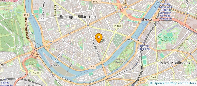 localisation de l'entreprise MADAME LISA BOUCHANE  BOULOGNE-BILLANCOURT