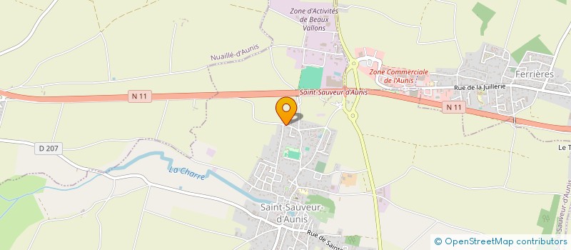 localisation de l'entreprise MADAME LISA BOUCLAUD  SAINT-SAUVEUR-D'AUNIS