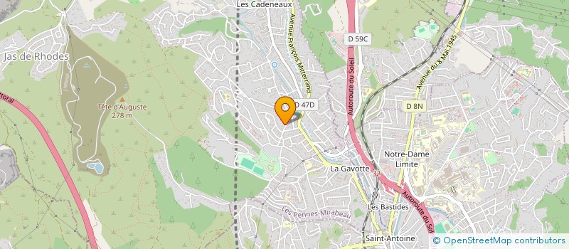 localisation de l'entreprise MADAME LISA CAJA PETTAZZONI à LES PENNES-MIRABEAU