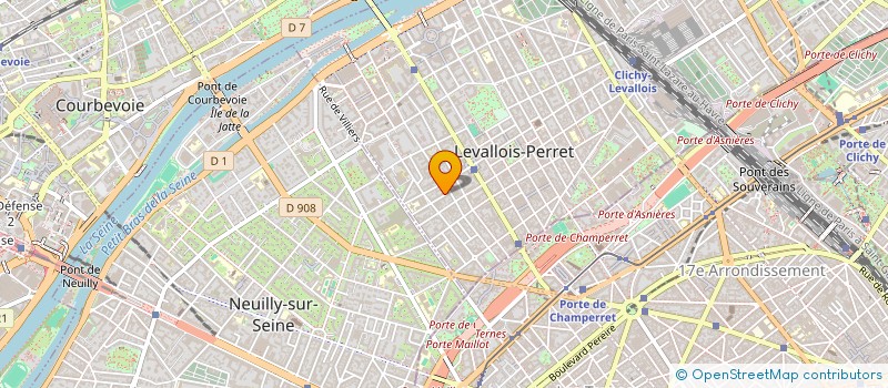 localisation de l'entreprise MADAME LISA CARON à LEVALLOIS-PERRET