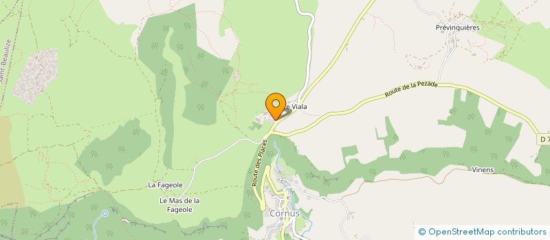 localisation de l'entreprise MADAME LISA CATALA  CORNUS