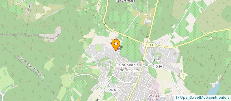 localisation de l'entreprise MADAME LISA CHARLES  SAINT-MATHIEU-DE-TREVIERS