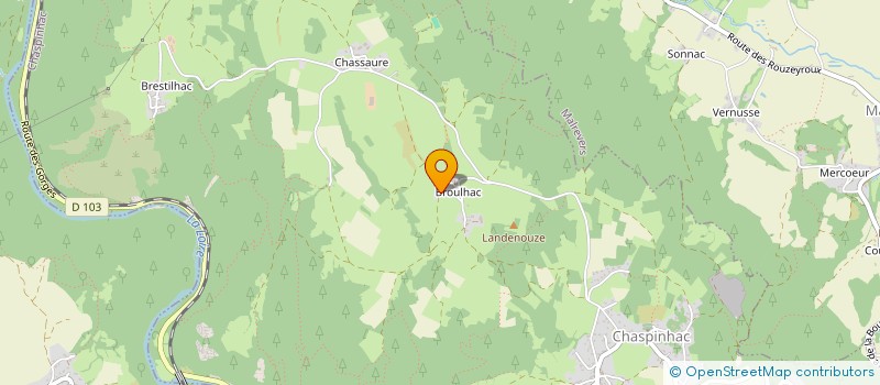 localisation de l'entreprise MADAME LISA CRESPY  CHASPINHAC