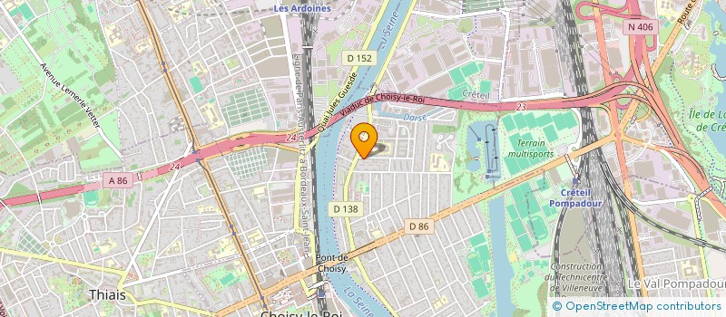 localisation de l'entreprise MADAME LISA CRUZEIRO DA SILVA  CHOISY-LE-ROI