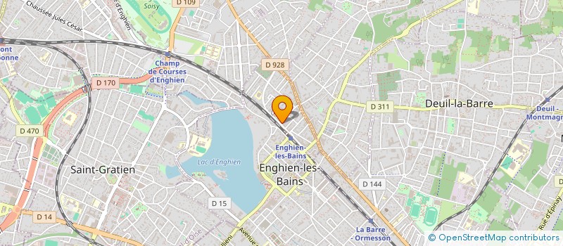 localisation de l'entreprise MADAME LISA DAMASSE  ENGHIEN-LES-BAINS