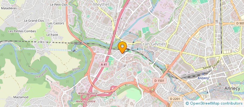 localisation de l'entreprise MADAME LISA DE LA FUENTE à ANNECY