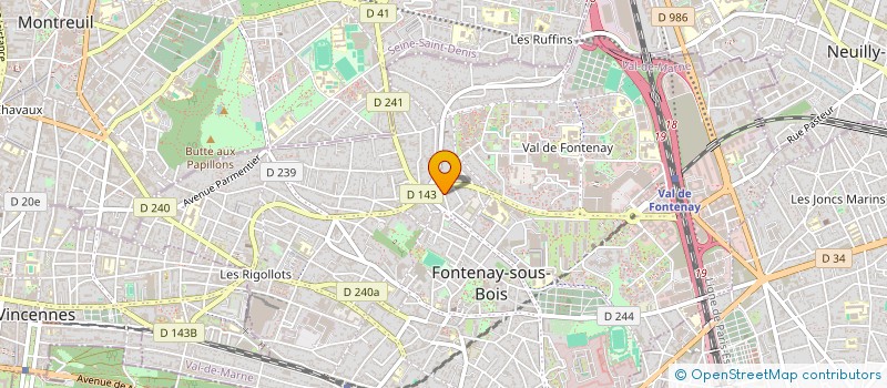 localisation de l'entreprise MADAME LISA DENOYER à FONTENAY-SOUS-BOIS