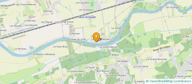 localisation de l'entreprise MADAME LISA DESBUREAUX à SAINT-GENOUPH