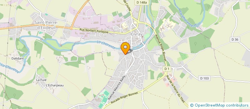 localisation de l'entreprise MADAME LISA DOUHET  CIVRAY