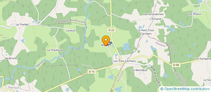 localisation de l'entreprise MADAME LISA DOUMAIN à LA CHAPELLE-MONTBRANDEIX