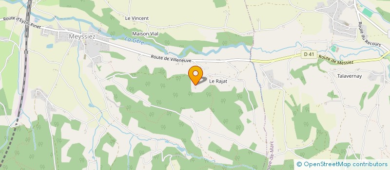 localisation de l'entreprise MADAME LISA DUCHAMP  MEYSSIEZ