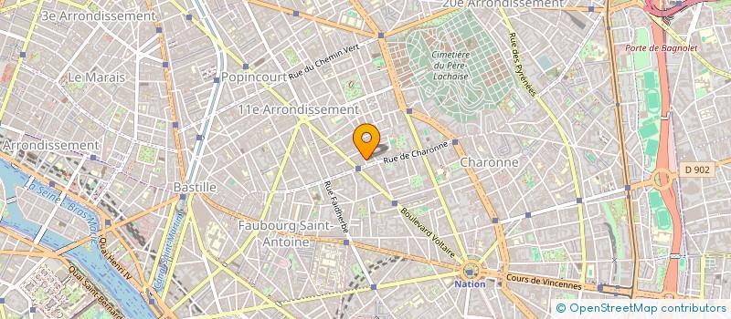 localisation de l'entreprise MADAME LISA DUPONT à PARIS