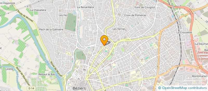 localisation de l'entreprise MADAME LISA DURAND  BEZIERS