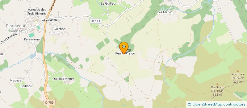 localisation de l'entreprise MADAME LISA FABRY  PLOUNEOUR-MENEZ