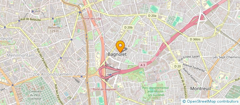 localisation de l'entreprise MADAME LISA FAUSTIN à BAGNOLET