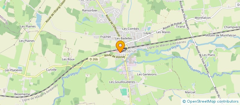 localisation de l'entreprise MADAME LISA FONTAINE  MEZERIAT