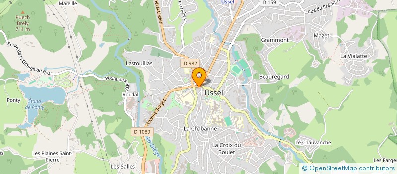 localisation de l'entreprise MADAME LISA GARCON  USSEL