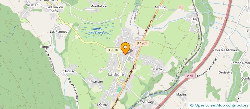 localisation de l'entreprise MADAME LISA GERVASONI  LA BIOLLE