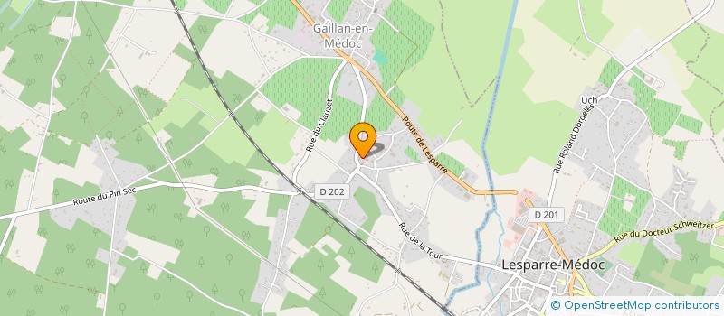 localisation de l'entreprise MADAME LISA GILLET  GAILLAN-EN-MEDOC