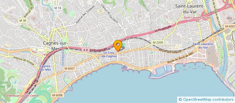 localisation de l'entreprise MADAME LISA GIRARD à CAGNES-SUR-MER