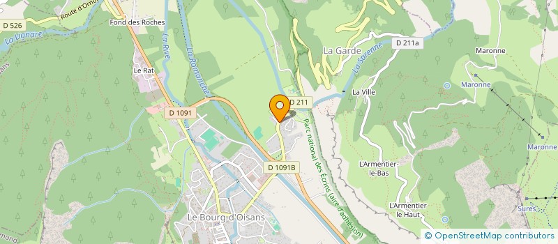 localisation de l'entreprise MADAME LISA GIROD  LE BOURG-D'OISANS