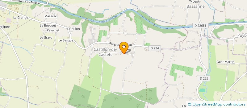 localisation de l'entreprise MADAME LISA GOMBART  CASTETS ET CASTILLON